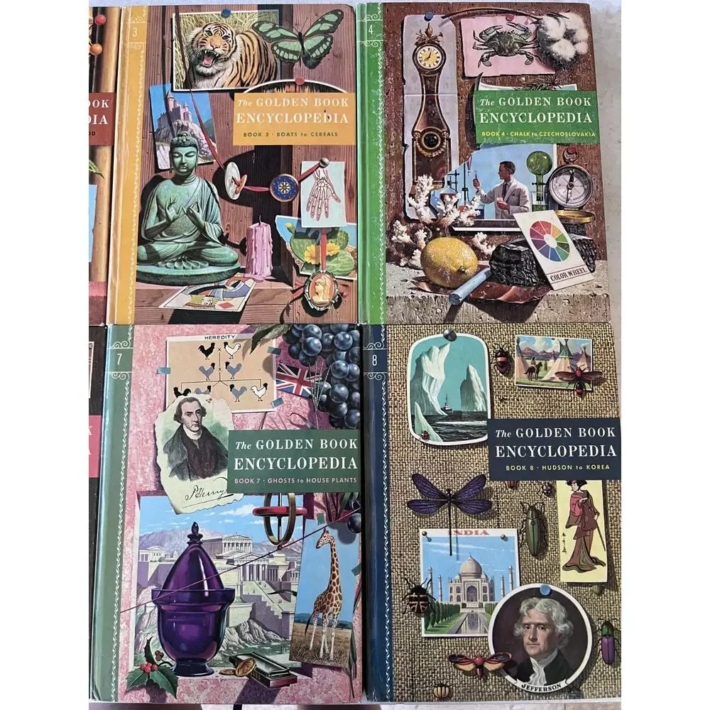 The Golden Book Encyclopedia 1960's Vol. 1 - 16 Complete Set Vintage Homeschool